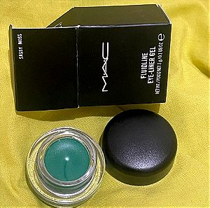 MAC λάινερ ματιών σε μορφή τζελ χρώματος πράσινου  fluidline eye liner gel sassy moss MAC