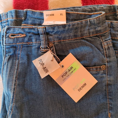 Pop-air blue flared jeans XL new
