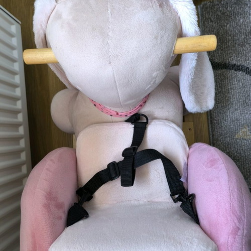 Rocking Animal Nattou with Safety Belt like new