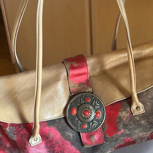 Vintage leather handbag brown like new