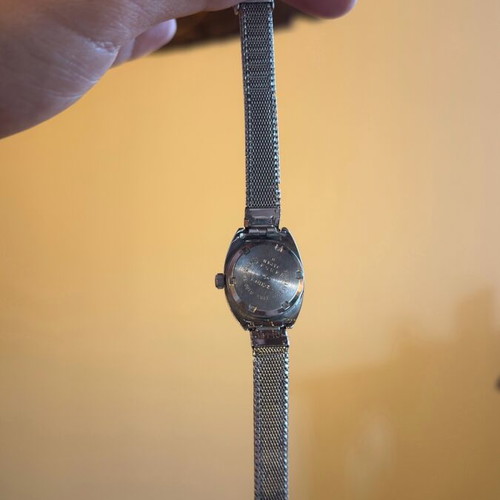 Seiko Hi-Beat automatic watch women's used, white and silver