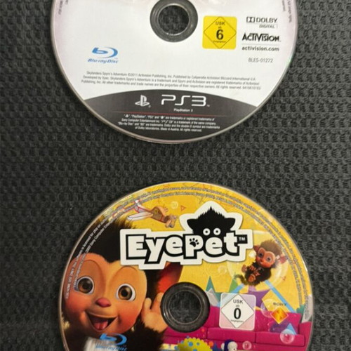 PS3 Skylanders Spyro’s Adventures and Eyepet Blu-ray like new
