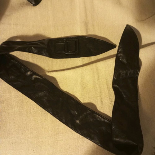 Women's faux leather belts with beautiful buckles like new, set of 3