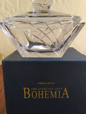 Bohemia Crystal fountain bowl new
