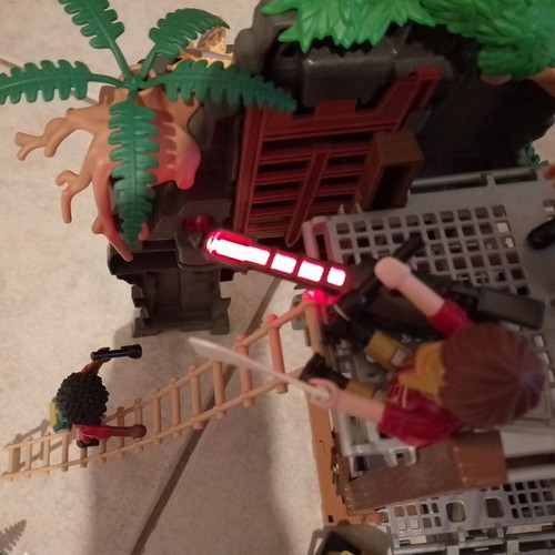 Playmobil Explorers Headquarters and T-Rex like new