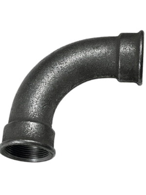 Gourd brand Hitachi Metals black 1 1/2 inch female elbow pipe fitting