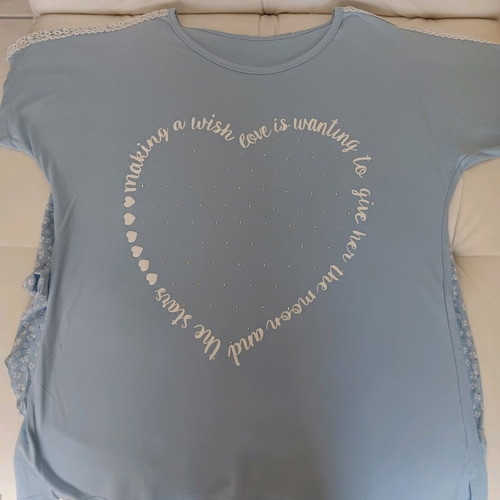 Women's summer pajama like new, size M, blue