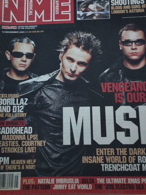 Περιοδικό NME Muse Νοέμβριος 2001 σαν καινούργιο