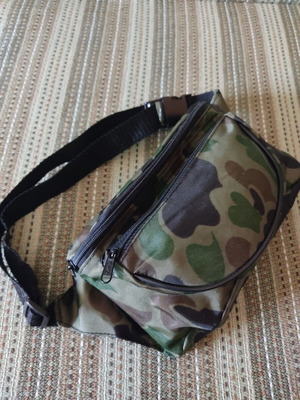 Waist bag new, camouflage fabric with adjustable strap