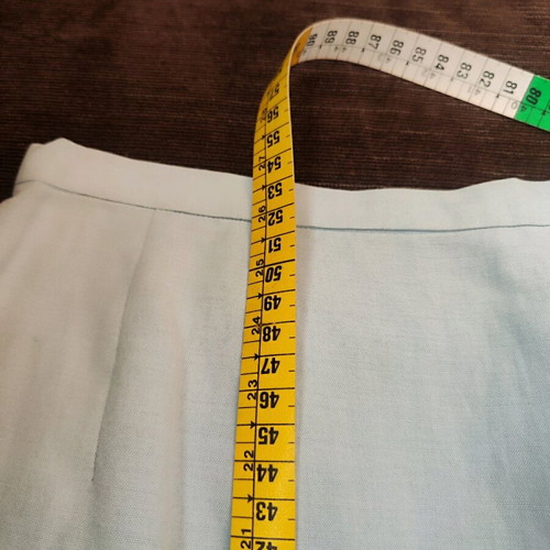 Apriori skirt blue linen with viscose knee-length new size M