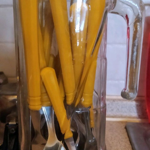 Cutlery set new with glass jug gift