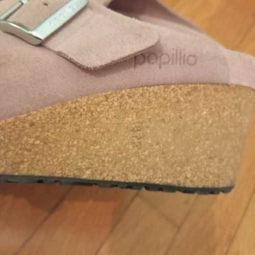 Birkenstock Fanny suede clogs used, size 40, pink
