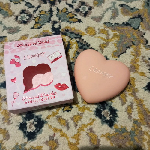 ColourPop pressed powder highlighter like new, limited edition Heart of Gold