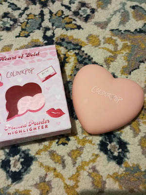 ColourPop pressed powder highlighter like new, limited edition Heart of Gold