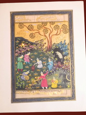Traditional 18th Century Persian Miniature Artwork like new
