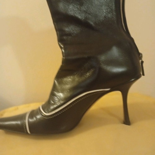 Jimmy Choo Black Boots Like New 39.5 With Zipper