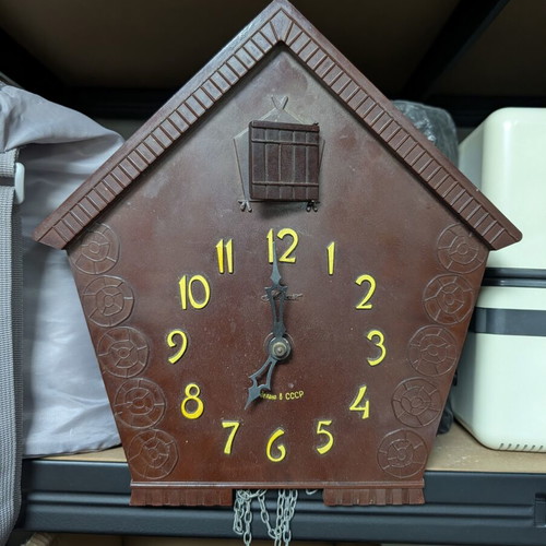 Mayak cuckoo clock used, vintage, not working