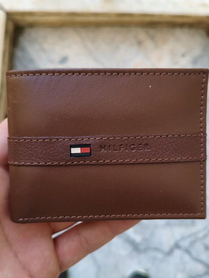 Πορτοφόλι ανδρικό Tommy Hilfiger δερμάτινο καφέ καινούργιο