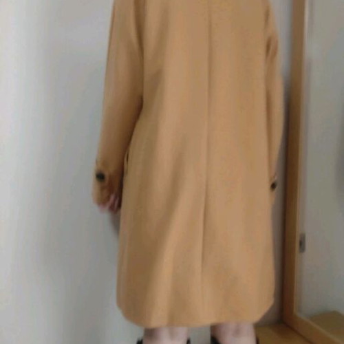 Long coat like new, beige and brown