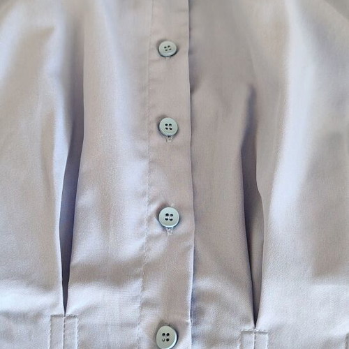 Blue shirt with corset detail, like new, size XS