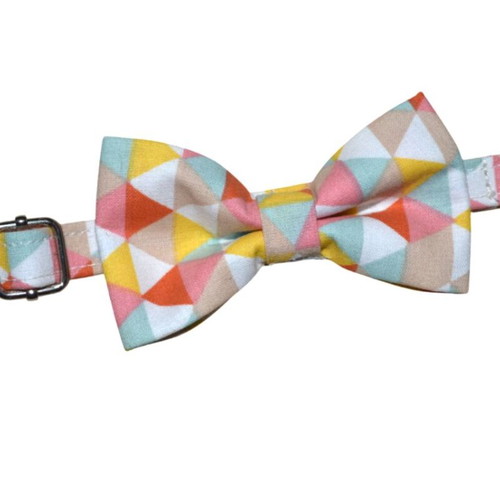 Handmade breakaway cat collar with removable bow tie