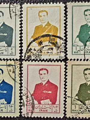 Ιράν γραμματόσημα 1954, σετ 6 τεμαχίων