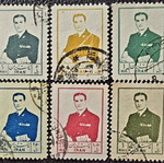 Ιράν γραμματόσημα 1954, σετ 6 τεμαχίων