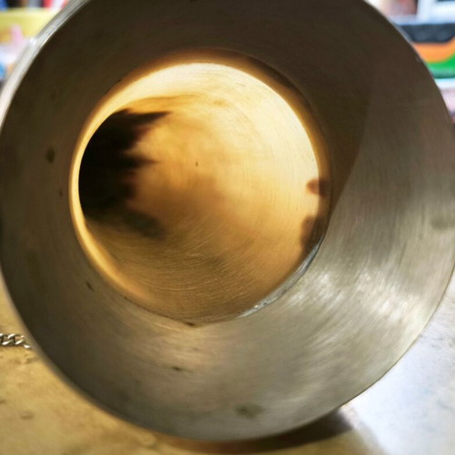 Traditional Wine Drinking Horn with Metal Decoration like new