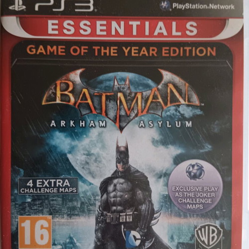 Batman: Arkham Asylum PS3 Game of the Year Edition like new, complete with manual