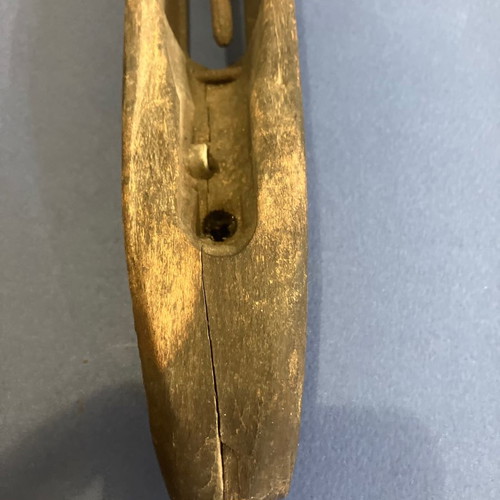 Antique weaving shuttle used
