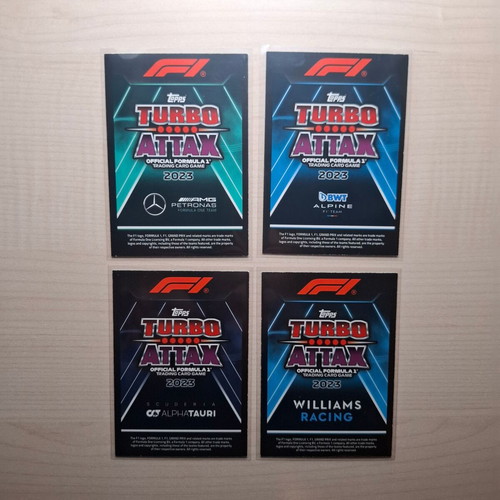 Topps F1 Turbo Attax 2023 Vegas card pack of 4 new