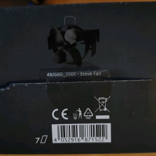 Stove Fan Tronic fan for wood stove new