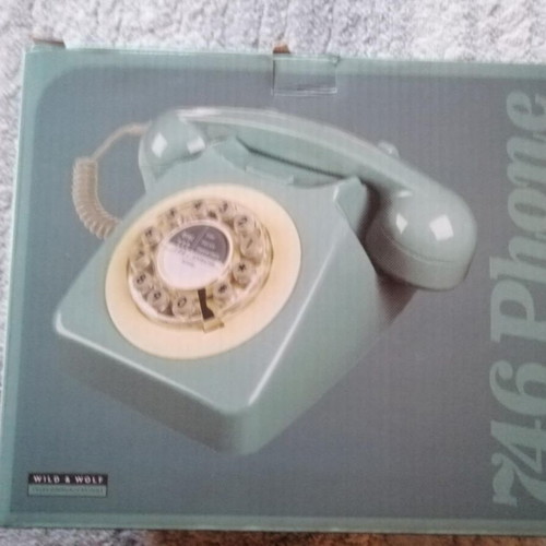 Retro style telephone 1960's 746 French Blue used, like new