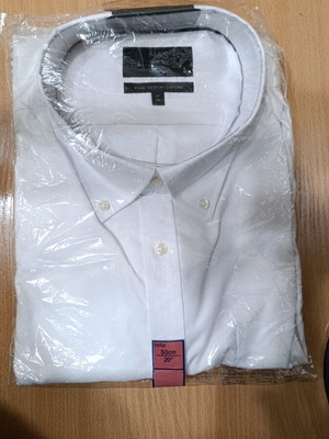 White short sleeve shirt 4XL new, Marks & Spencer, 100% cotton