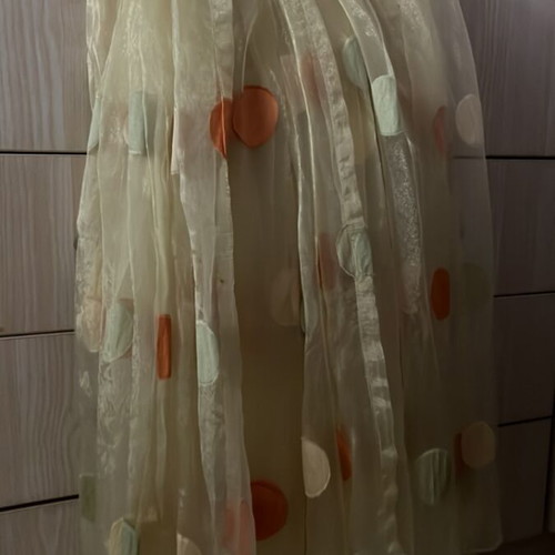 Curtains 2 pieces 180x115 cm like new, yellow transparent