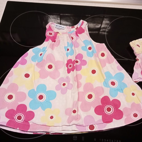 Bimbus dress and shorts set for 6 months, 68 cm, like new
