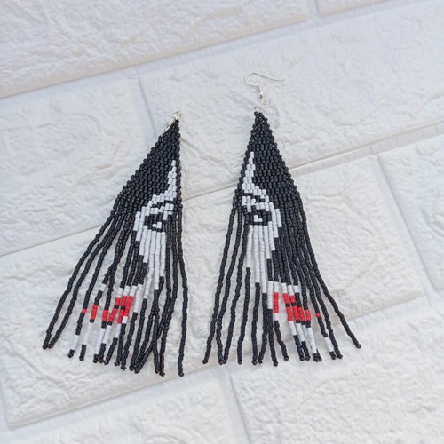 Handmade earrings new with face design