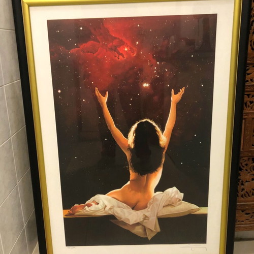 Angel Panagiotou silk screen printing used, collectible