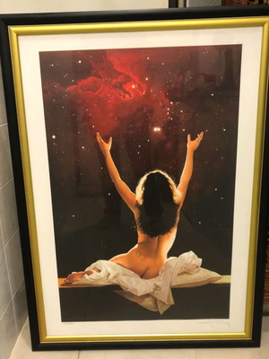 Angel Panagiotou silk screen printing used, collectible