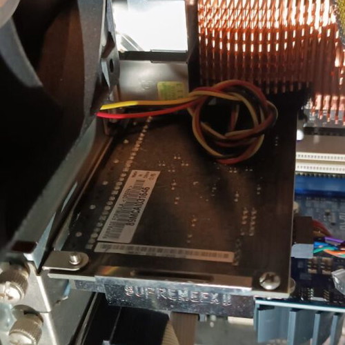 Cooler Master computer tower used with graphics card, power supply, motherboard, cooler