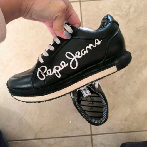 Pepe Jeans sneakers like new, size 39, black and white