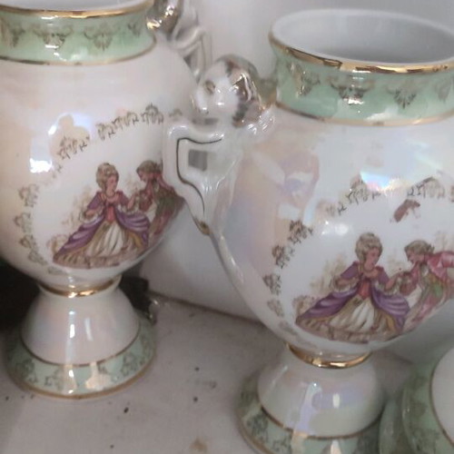 Set of 3 Limoges porcelain pieces in excellent condition