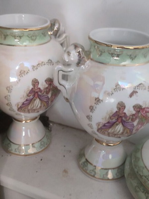 Set of 3 Limoges porcelain pieces in excellent condition