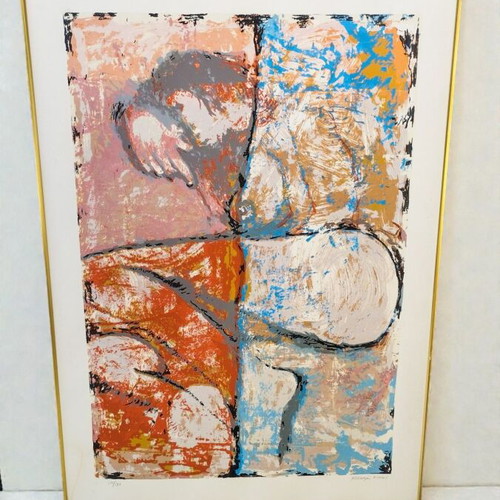 Nikos Kessanlis Erotiko numbered silk screen print like new