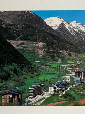 Arinsal Andorra vintage postcard used