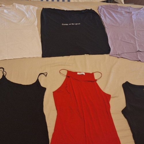 Women's blouses pack of 6 used, size L, Pull & Bear and others