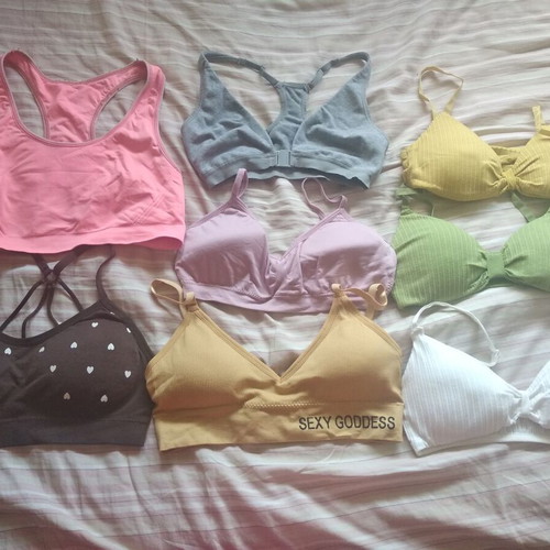 Small bustier bras like new, pack of 8 pieces