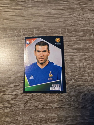 Panini UEFA Euro 2004 Zinedine Zidane Sticker #107 like new