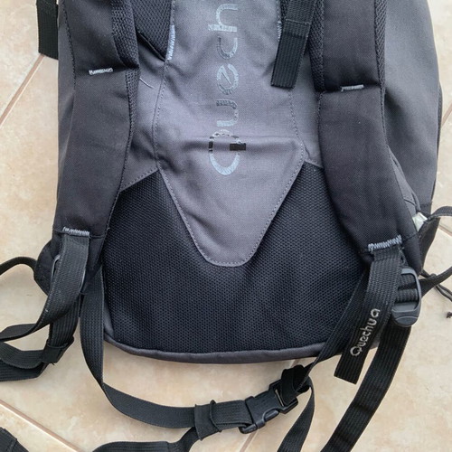 Backpack Quechua black, used, waterproof and durable