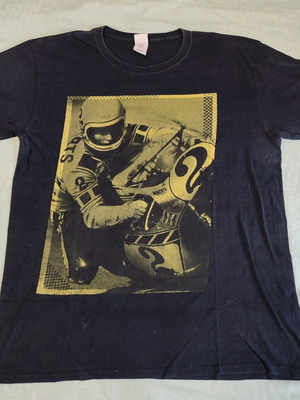 T-shirt Kenny Roberts Yamaha retro used, size L, black